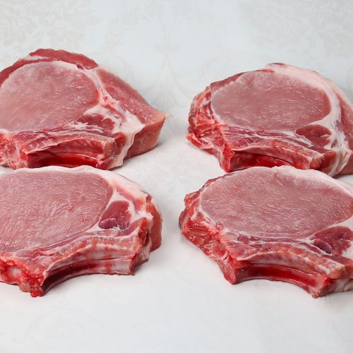 chuletas de aguja de cerdo